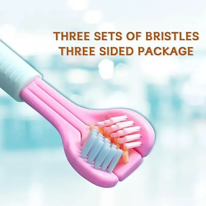 three sided toothbrush, ultra soft toothbrush, soft bristle toothbrush, gentle toothbrush, teeth cleaning brush, oral care toothbrush, safety toothbrush, sensitive teeth toothbrush, gum care toothbrush, adult toothbrush, family toothbrush, pack of 2 toothbrush, dental hygiene product, daily oral care, plaque cleaning toothbrush, whitening toothbrush, comfortable grip toothbrush, premium toothbrush, personal care product, bathroom essentials, trending oral care product, best selling toothbrush, pakistan oral